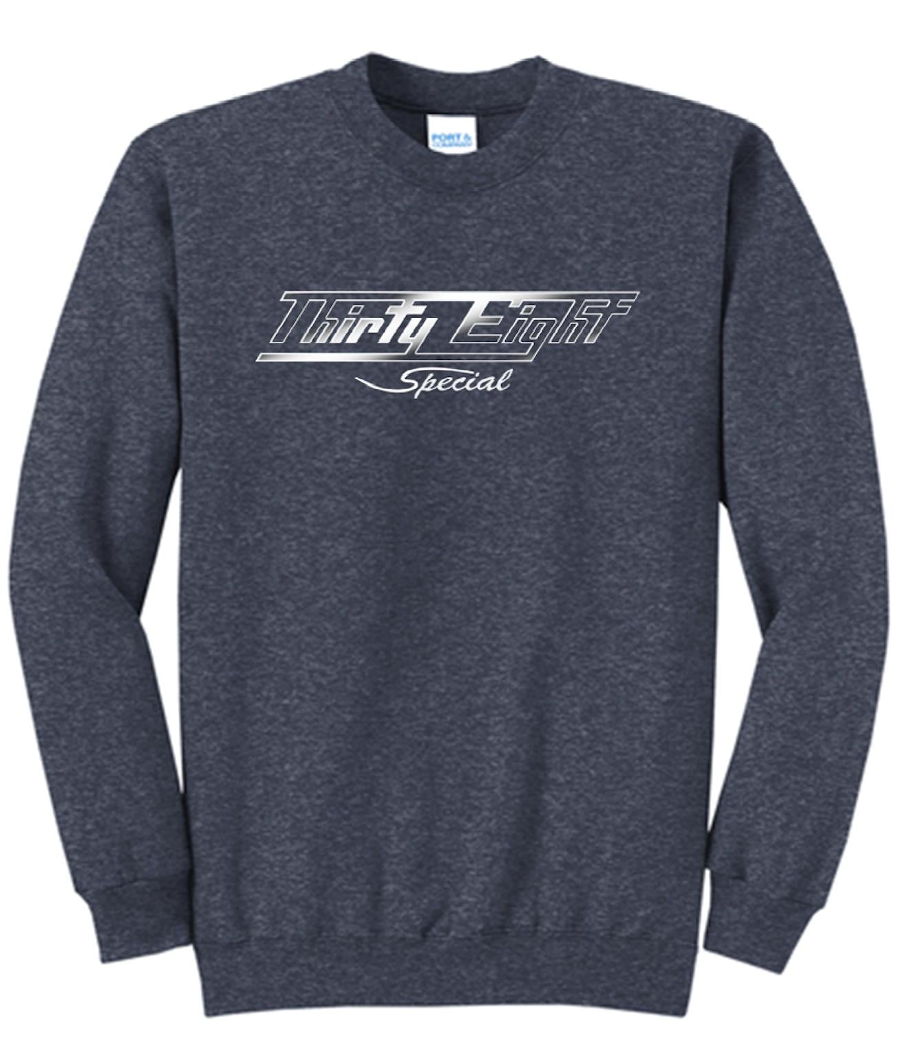 38 Special Vintage Logo Sweatshirt in Heather Navy – 2025 Tour Edition