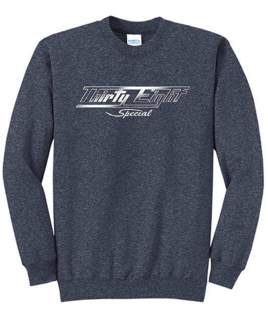 38 Special Vintage Logo Sweatshirt in Heather Navy – 2025 Tour Edition