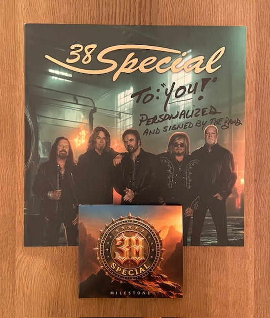 SAVE $38 Holiday CD Bundle Includes: Milestone CD / Rock & Roll Tee / Personalized & Autographed Photo