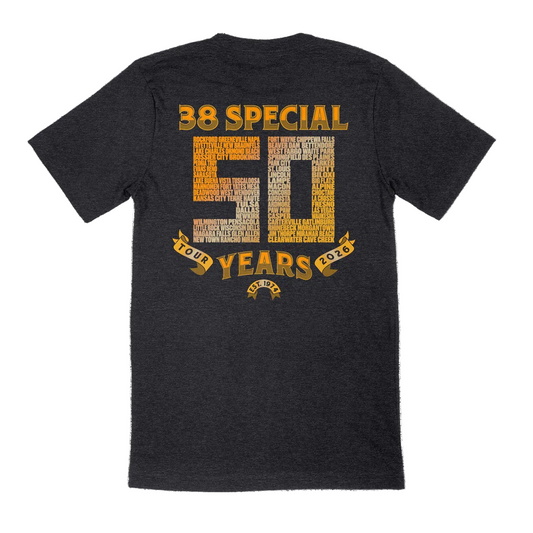 38 Special – 50 Year Legacy Tour Tee (2026)