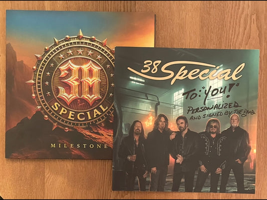 Milestone LP and Autographed -Personalized Photo