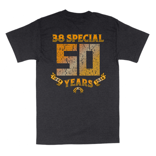 38 Special – 50 Year Legacy Tour Tee (2026)